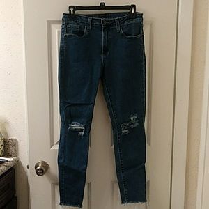 Dark denim Hi-rise skinnies